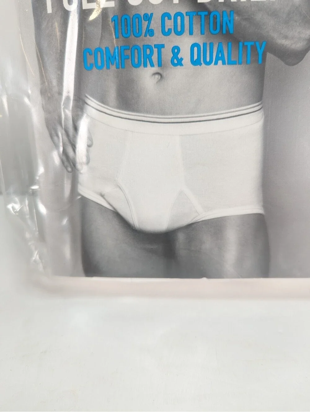 NEW Stafford Comfort Cotton (6-Pack) Men's Full Cut Briefs Size 40 Vtg White